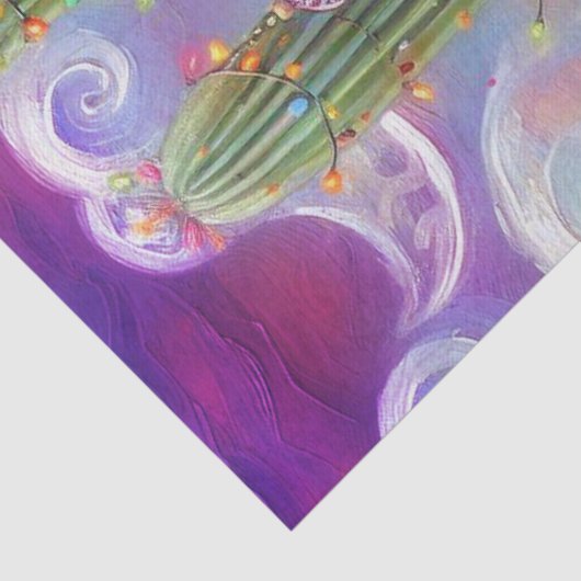 Christmas Southwest Saguaro Cactus Decoupage 薄葉紙 (詳細)