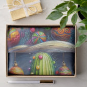 Christmas Southwest Saguaro Cactus Decoupage 薄葉紙 (ギフト)