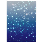 Christmas Sparkles Stars Blue Sky クリップボード (裏面)