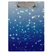 Christmas Sparkles Stars Blue Sky クリップボード (正面)