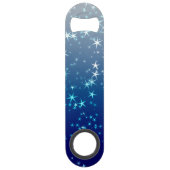 Christmas Sparkles Stars Blue Sky スピード栓抜き (裏面)