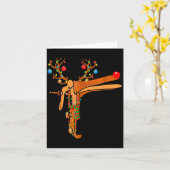 Christmas Speculum Reindeer Funny Xmas Nurse Midwi カード (黄色い花)