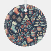 Christmas Spirit ガラスオーナメント (正面)