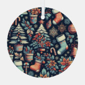 Christmas Spirit ガラスオーナメント (裏面)