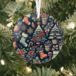 Christmas Spirit ガラスオーナメント