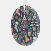 Christmas Spirit ガラスオーナメント (正面左)