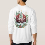 Christmas Spirit – A Festive Emblem of Joy スウェットシャツ (裏面)