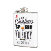 Christmas Spirit Is Whiskey Bourbon Xmas Gift フラスク (左)