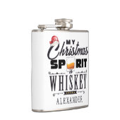 Christmas Spirit Is Whiskey Bourbon Xmas Gift フラスク (右)