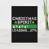 Christmas Spirit Loading 67 Six Seven Meme Funny S カード (正面)