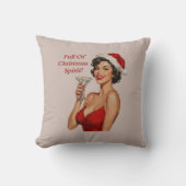 Christmas Spirit Throw Pillow クッション (正面)