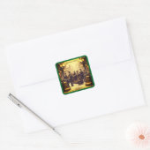 CHRISTMAS SPIRIT TRADITIONAL DESIGN スクエアシール (封筒)