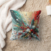 Christmas Splatter / Snowflakes  クッション (ブランケット)