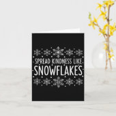 Christmas Spread Kindness Like Snowflakes - Snowfl カード (黄色い花)