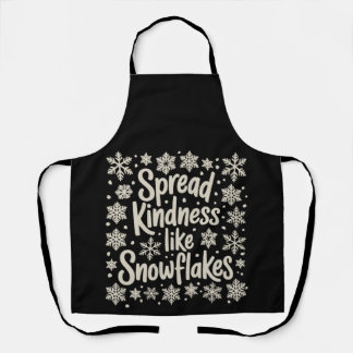 Christmas Spread Kindness Like Snowflakes Xmas エプロン
