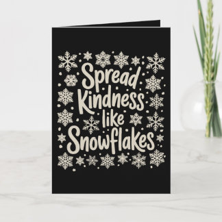 Christmas Spread Kindness Like Snowflakes Xmas シーズンカード