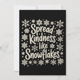 Christmas Spread Kindness Like Snowflakes Xmas シーズンカード