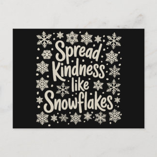 Christmas Spread Kindness Like Snowflakes Xmas シーズンポストカード