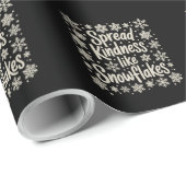 Christmas Spread Kindness Like Snowflakes Xmas ラッピングペーパー (ロールコーナー)