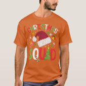 CHRISTMAS SQUAD Christmas hat girl Tシャツ (正面)