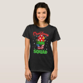Christmas Squad Elf Soccer Family Matching Pajam Tシャツ (正面フル)