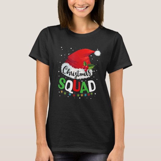 Christmas Squad Family Matching Pajamas Xmas Tシャツ (正面)