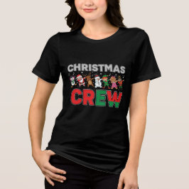 Christmas Squad | Fun Matching Holiday Team Design トライブレンドＴシャツ