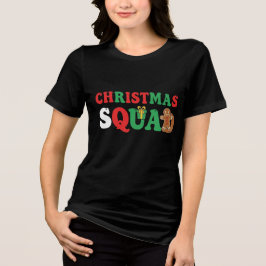 Christmas Squad | Fun Matching Holiday Team Design トライブレンドＴシャツ