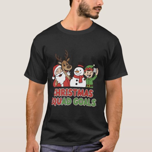 Christmas Squad Goals Tシャツ (正面)