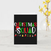 Christmas Squad Matching Family Group Xmas Decor H カード (黄色い花)
