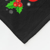 Christmas Squad Plaid Santa Snowman Elf Rudolph Xm フリースブランケット (角)