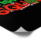 Christmas Squad Santa Dabbing Elf Family Matching  ポスター (角)