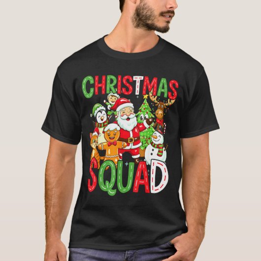 Christmas Squad Santa Family Matching Xmas  Tシャツ (正面)
