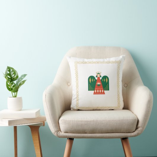 Christmas Square Pillow | Customizable Festive Hol クッション (椅子)