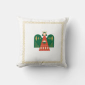 Christmas Square Pillow | Customizable Festive Hol クッション (正面)