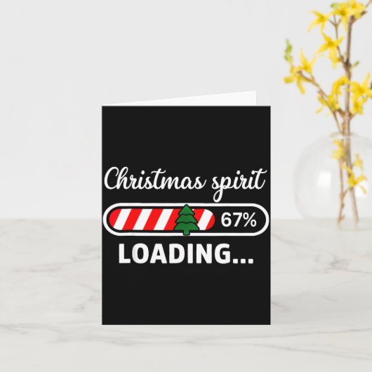 Christmas Srit Loading 67 Meme Boys Kids Gen Z Alp カード (黄色い花)