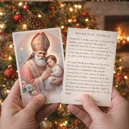 Christmas St. Nicholas. Baby Jesus Feast Day 名刺