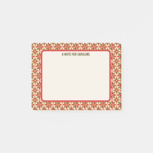 Christmas Star Quilt ポストイット (正面)