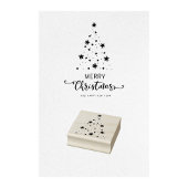 Christmas Star Tree Stamp Stamp ラバースタンプ