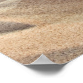 Christmas starfish on the beach ポスター (角)