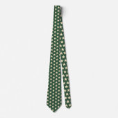 Christmas Stars Green Neck Tie ネクタイ (正面)