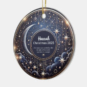 Christmas Stars Personalized  Ornament  セラミックオーナメント (左)