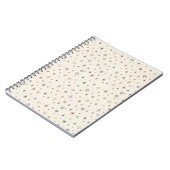 Christmas Stars & Sparkles Pattern ノートブック (左側)