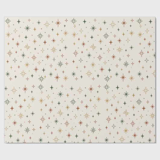 Christmas Stars & Sparkles Pattern			 ラッピングペーパー (フラット)
