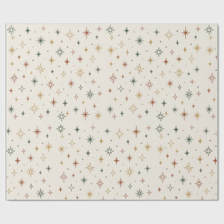 Christmas Stars & Sparkles Pattern			 ラッピングペーパー