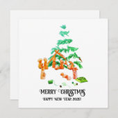 Christmas Sticker シーズンカード (正面/裏面)