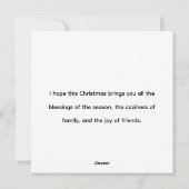 Christmas Sticker シーズンカード (裏面)