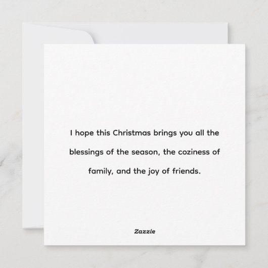 Christmas Sticker シーズンカード (裏面)