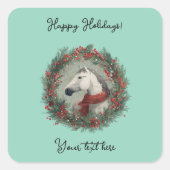 Christmas sticker  スクエアシール (正面)