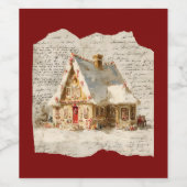 Christmas sticker ワインラベル (シングルラベル)